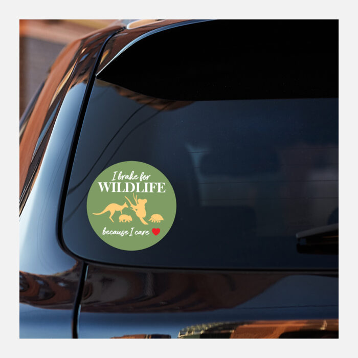 Circle Gloss White Vinyl Bumper Stickers - Image 5