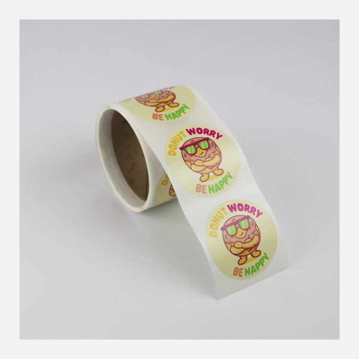 Circle Labels on Gloss White Paper - Image 6