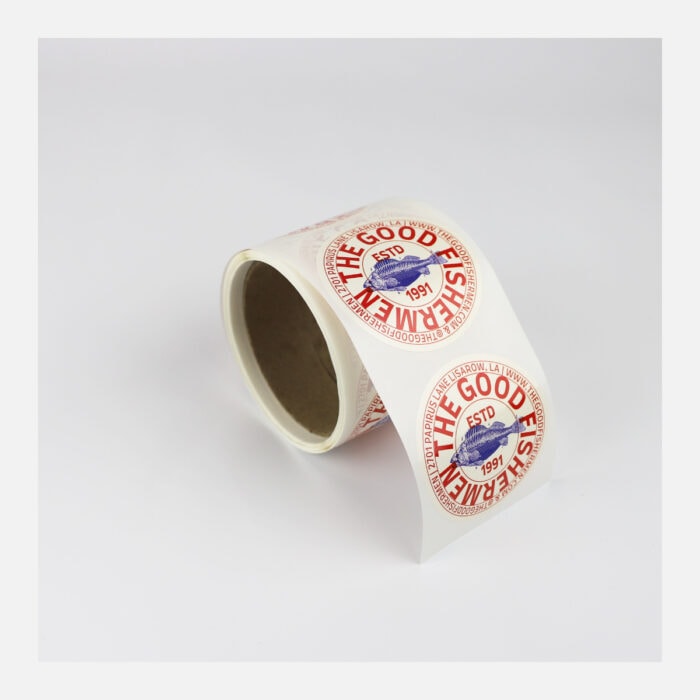 Circle Labels on Gloss White Synthetic - Image 6