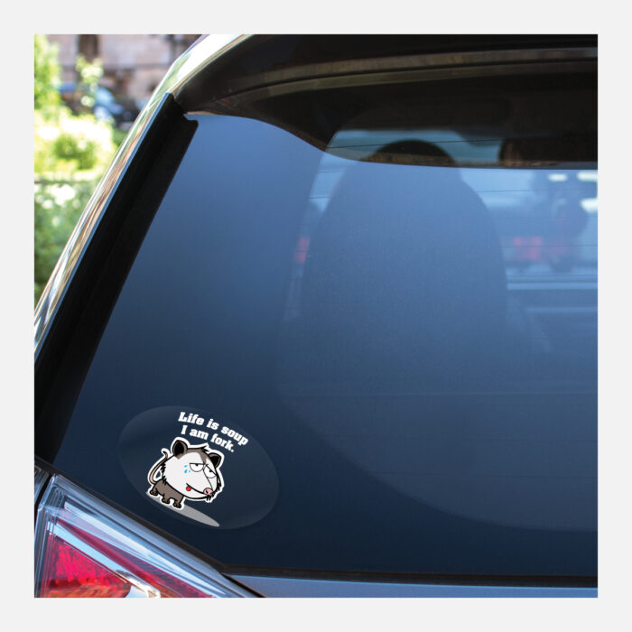 Oval Gloss Clear Vinyl Bumper Stickers - Image 5