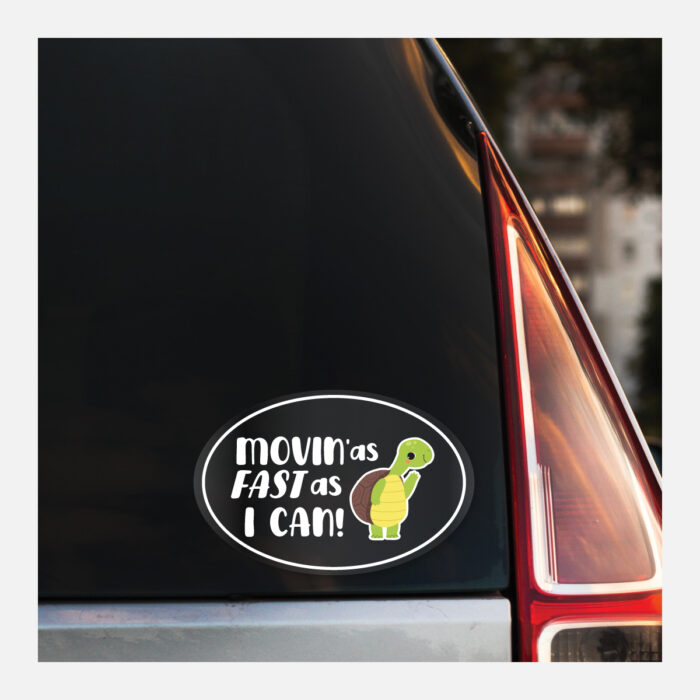 Oval Gloss Clear Vinyl Bumper Stickers - Image 6