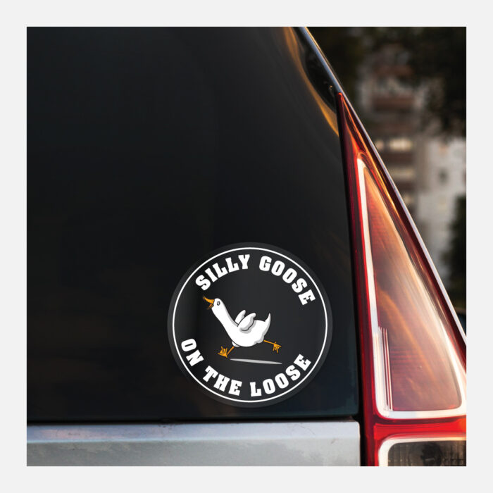Circle Gloss Clear Vinyl Bumper Stickers - Image 5