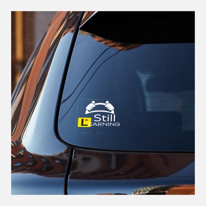 Square Gloss Clear Vinyl Bumper Stickers - Image 5