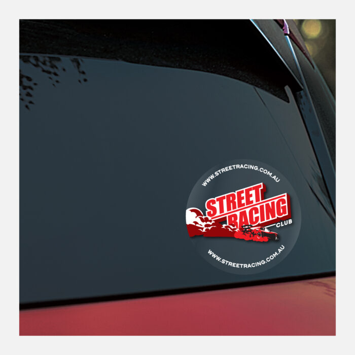 Circle Gloss Clear Vinyl Bumper Stickers - Image 6