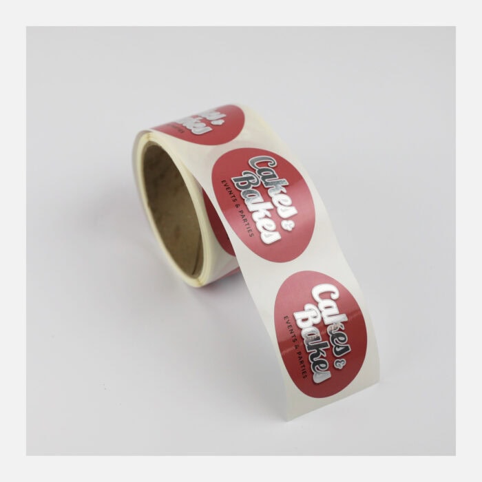 Oval Labels on Gloss Silver Synthetic - Image 6