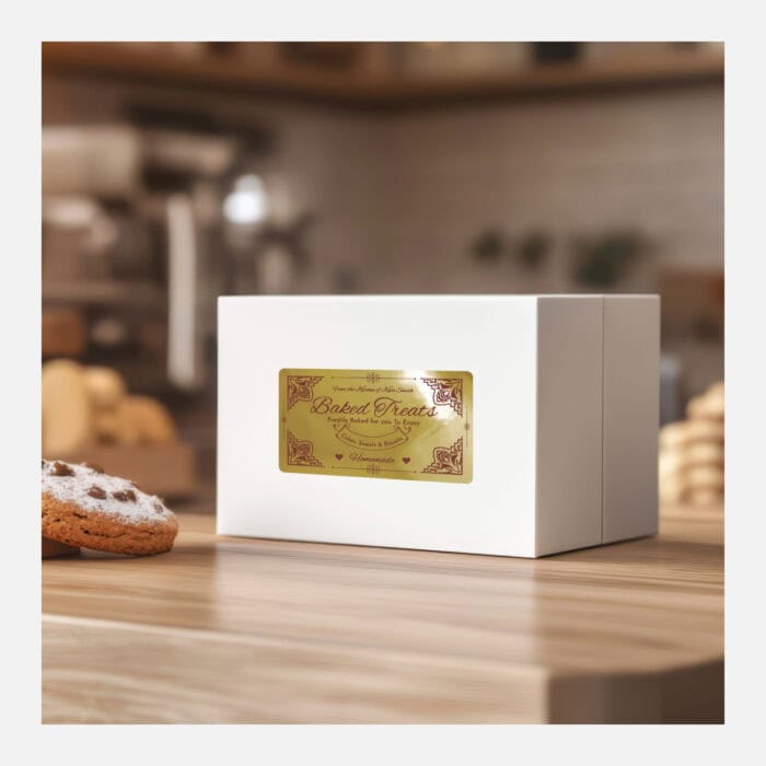 Rectangle Labels on Gloss Silver Synthetic - Image 4