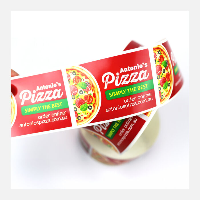 Rectangle Labels on Gloss White Paper - Image 2