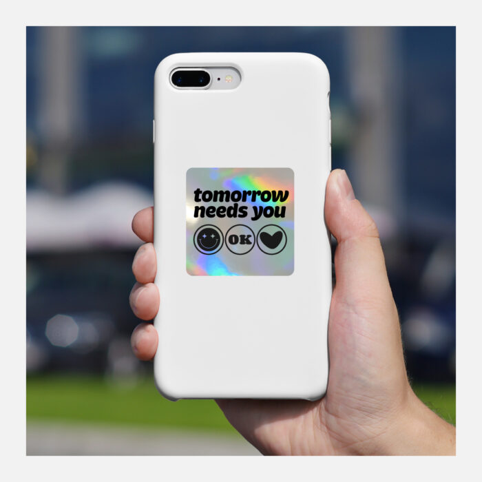 Square Stickers on Holographic Vinyl - Image 2