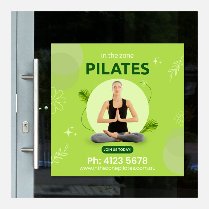 Square Gloss White Vinyl Window Decals - Image 2