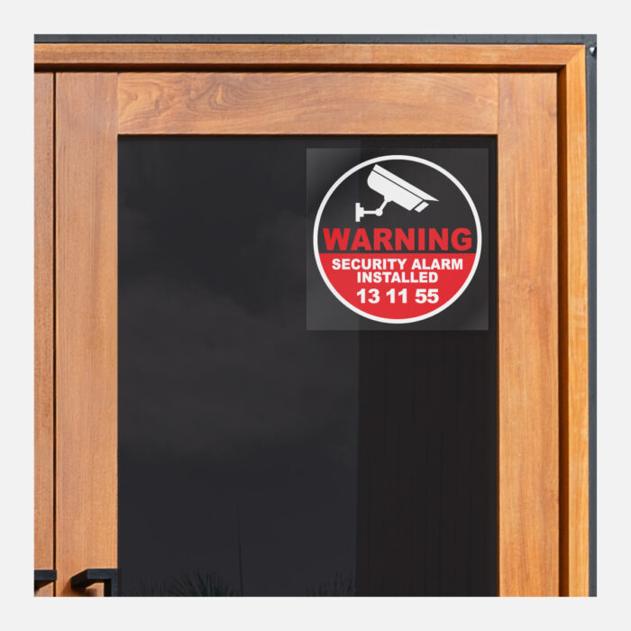 Square Gloss Clear Vinyl Window Decals - Image 5