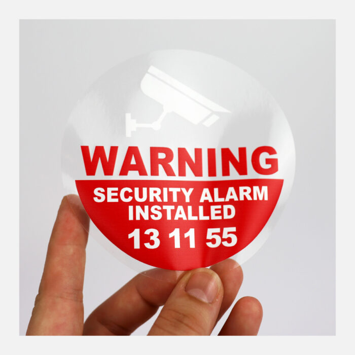 Circle Gloss Clear Vinyl Stickers - Image 2