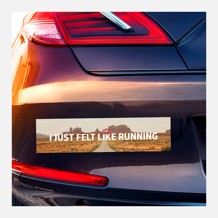 Rectangle Gloss White Vinyl Bumper Stickers - Image 3