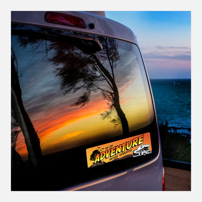 Rectangle Gloss White Vinyl Bumper Stickers - Image 2