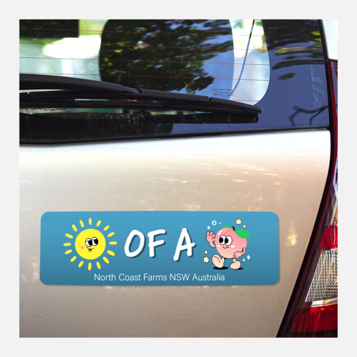 Rectangle Gloss White Vinyl Bumper Stickers - Image 4