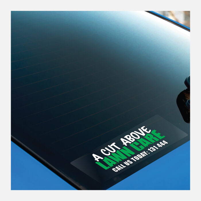 Rectangle Gloss Clear Vinyl Bumper Stickers - Image 2