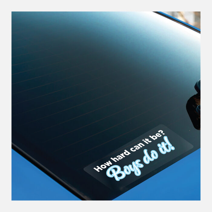 Rectangle Gloss Clear Vinyl Bumper Stickers - Image 4
