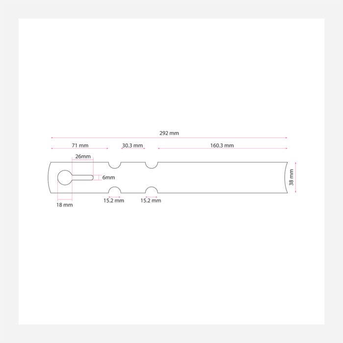 Synthetic Wrap Around Tags 38x292mm - Image 2
