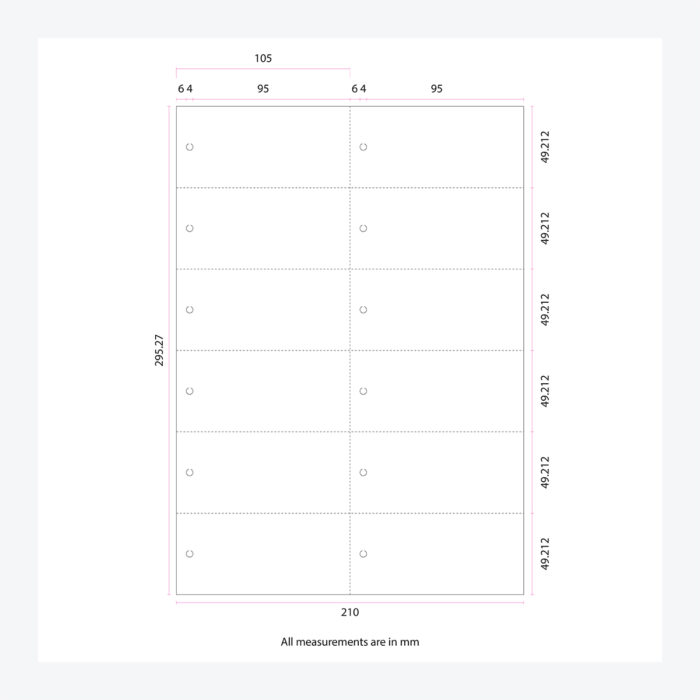 Hang Tags 105x50mm (12 Per Sheet) - Image 2
