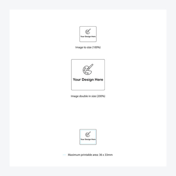 White Synthetic Self-Adhesive Tamper Evident Labels 40x37mm - Image 3