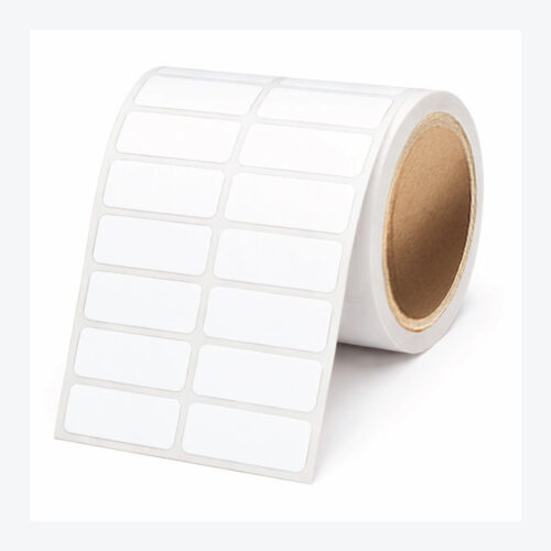 White Synthetic Self-Adhesive Labels 40x15mm