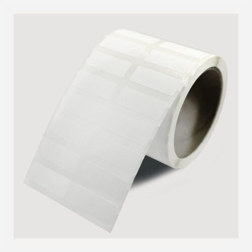 White Synthetic Self-Adhesive Labels 40x15mm