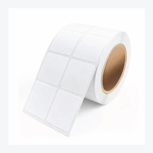 White Synthetic Self-Adhesive Labels 40x50mm