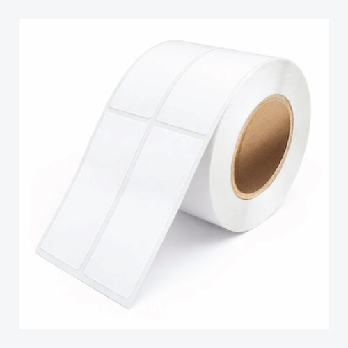 White Synthetic Self-Adhesive Labels 40x90mm